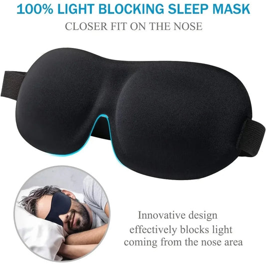 CarryLume 3D Sleep Mask – Memory Foam Darkness for Deeper Rest Anywhere